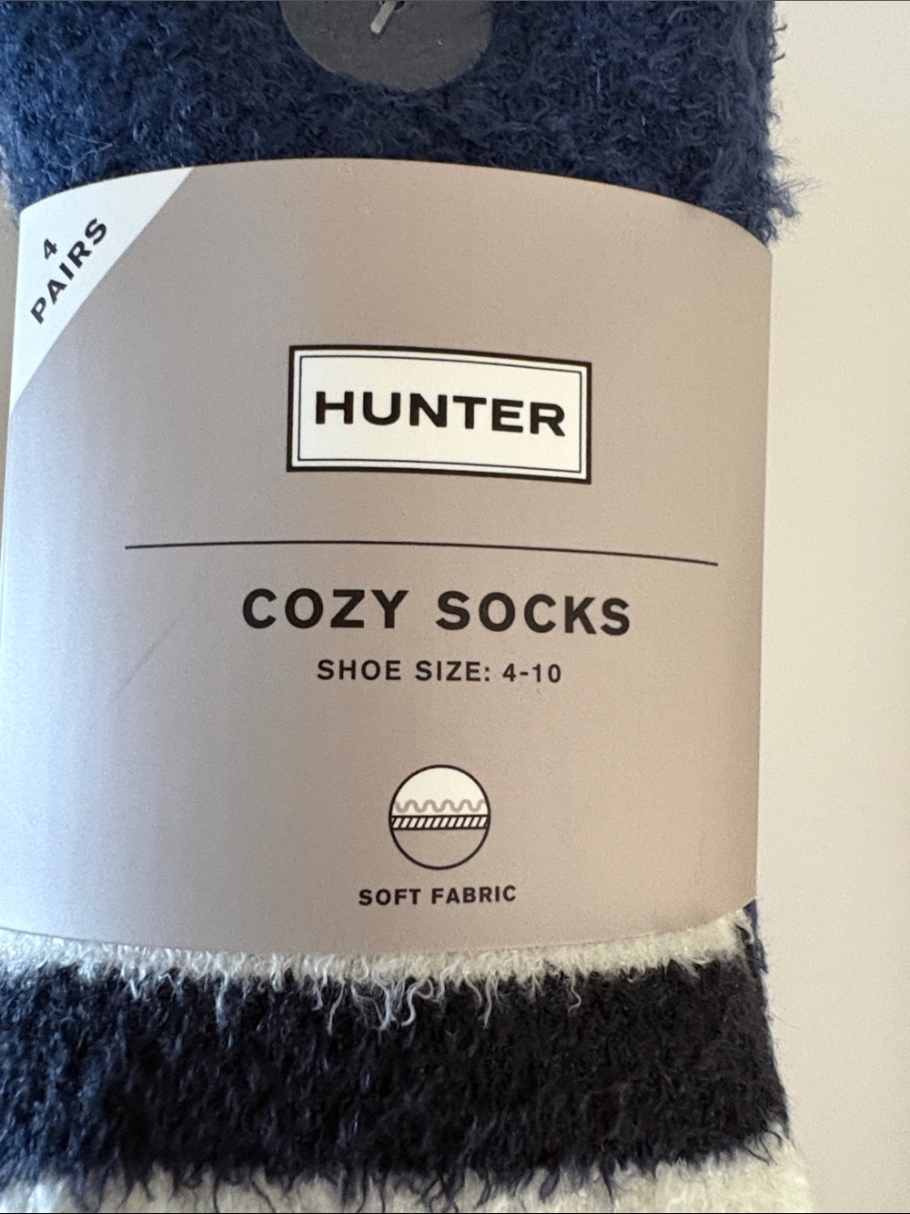 NWT Hunter Women's Cozy Socks - 4-pair - fits size 4-10 - Picture 7 of 11